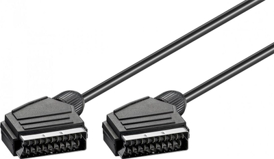 Kabllo SCART Goobay Connector, 5 m, mashkull-mashkull, e zezë