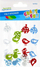 Stickers vetëngjitës dekorativë Craft with Fun Santa, filt, 18 copë, shumëngjyrëshe