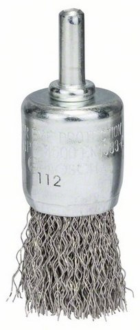 Furçë teli Bosch, 25mm, tel inox 0.3mm, bosht 6mm