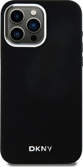 Këllëf telefoni DKNY DKHMP14XSMCHLK për iPhone 14 Pro Max, silikon Liquid, i zi