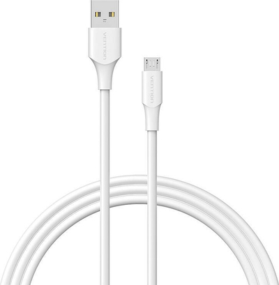 Kabllo USB në Micro USB Vention, 1.5m, 2A, e bardhë