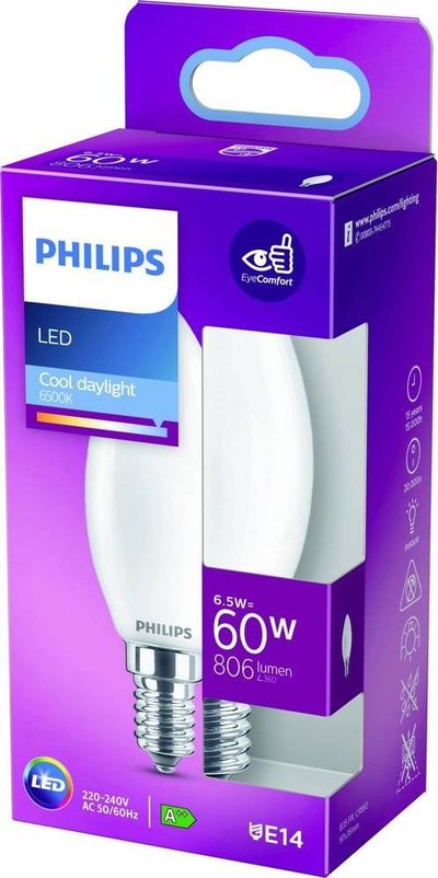 Llambë LED Philips 27217000, 4.3W, E14, dritë e ngrohtë, set me 3 copë
