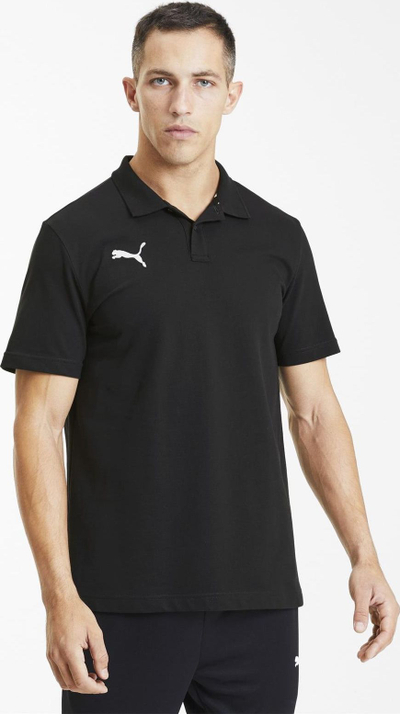 Bluzë polo Puma teamGOAL 23 M, pambuk me elastan, për burra, e zezë