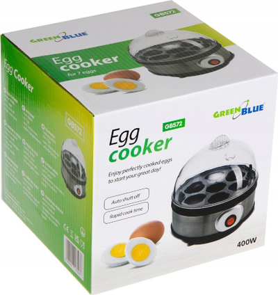 Aparat за варење јајца Greenblue GB572, 400W, 7 јајца, сребрена