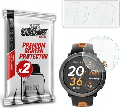 Заштитно хибридно стакло 2PACK за Hammer Watch 2 Lite, 9H, транспарентно