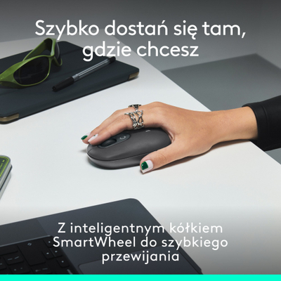 Set tastierë dhe maus Logitech POP Keys Icon, Bluetooth, kompakt, gri grafit