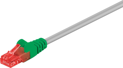 Kabllo rrjeti Wentronic Goobay CAT 6, 1 m, U UTP, gri me jeshile