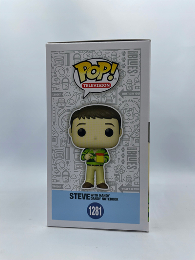 Figurë koleksioni Funko Pop Blue's Clues Steve me Handy Dandy Notebook, edicion NYCC 2022, shumëngjyrëshe
