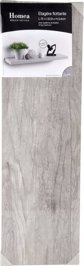 Raft muri Classic, MDF, 75 cm, gri