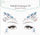Налепница за лице Dalprint Jewelry 3D Night Beauty, декоративна, многуобојна
