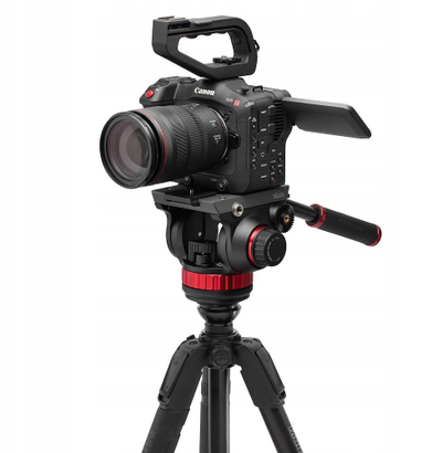 Tripod video Manfrotto 502 Head 055, alumini, 3 seksione, i zi
