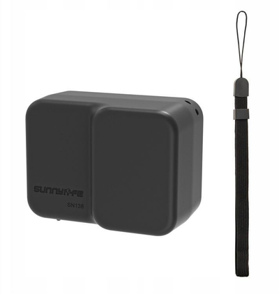 Kuti e fortë për kamerë aksion Sunnylife IST-SN138-D, për Insta360 Ace Pro Ace 2 Ace 1, me rrip dore, e zezë