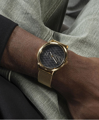 Orë dore për meshkuj Guess Reputation GW0710G2, e artë