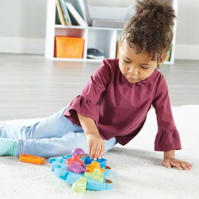 Lodër edukative Learning Resources Spike the Fine Motor Hedgehog, puzzle për forma, 11 pjesë, shumëngjyrëshe