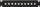 Panel shpërndarës G-10F/R10, 10 hyrje 10 dalje F, për rack 10", i zi