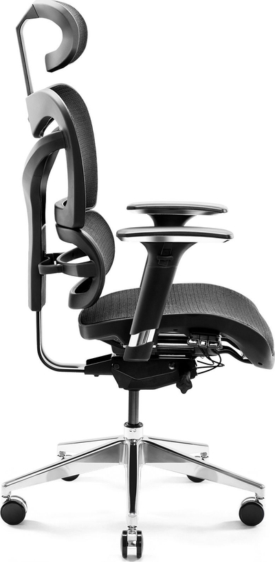 Karrige zyre Diablo Chairs V-Commander, ergonomike, rrjetë V-Mesh, e zezë