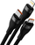 Kabllo karikues Baseus Flash Series II, 3in1 USB C Lightning microUSB, 1.2m 100W, i zi