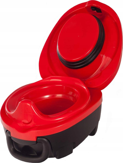 Ndenjëse tualeti për kalamoj My Carry Potty Ladybug, portative, kundra derdhjes, e kuqe