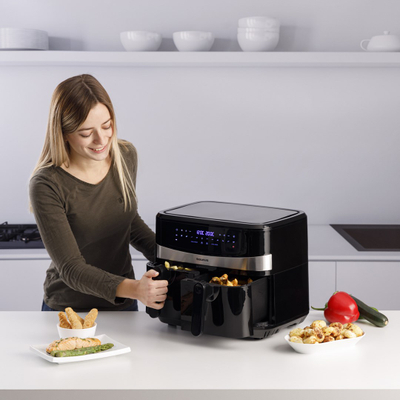Fritezë me ajër Taurus Digital Duo AF2600D, 2x4.5L, 2600W, e zezë