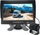 Monitor parkimi për makinë AHD, 7", 4 kamera 4PIN, 12V 24V, i zi