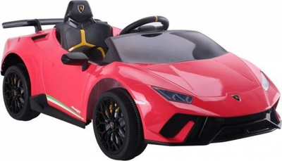 Makina elektrike për kalamoj Lean Sport Lamborghini Huracan, 12V, me telekomandë për prindërit, e kuqe