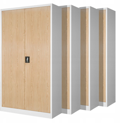 Set dollap zyre metalik JAN H, 4 copë, 90 x 195 cm, antracit dru arre