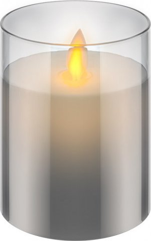 Qiri LED Goobay, dyll i vërtetë, 7.5 x 10 cm, në gotë