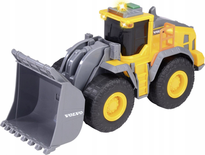 Lodër ekskavator Dickie Toys Volvo Wheel Loader, 23cm, dritë dhe zë, shumëngjyrëshe
