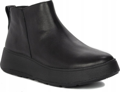 Këpucë për goca FitFlop F-Mode W GM2-090, lëkurë natyrale, mbyllje me zinxhir, të zeza