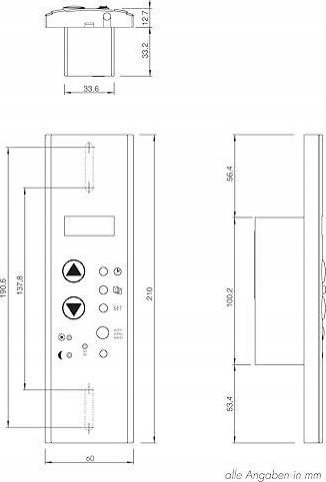 Minuter wireless HomePilot 10501003, për roleta dhe drita, 230V, i bardhë