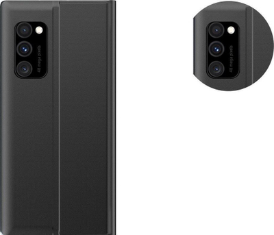 Kllëf telefoni Flip Sleep për Xiaomi Poco X4 NFC 5G, me kapak, që bëhet qëndrim, i zi