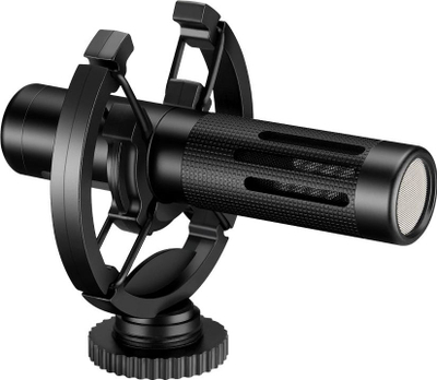 Set vlogimi Mozos VLK1, mikrofon kondensator, dritë LED RGB, i zi