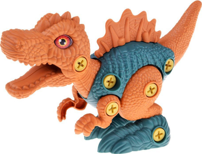 Set konstruktiv dinosauri ZA4780, stërvitje me bateri, valixhe me vida, shumëngjyrësh