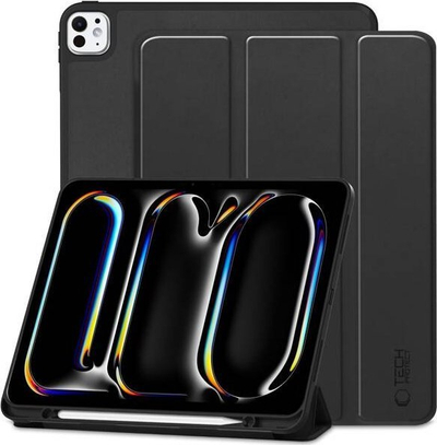 Këllëf tablet Tech-Protect SmartCase Pen Apple iPad Pro 13" 2024, me mbështetëse, me vend për Apple Pencil, i zi