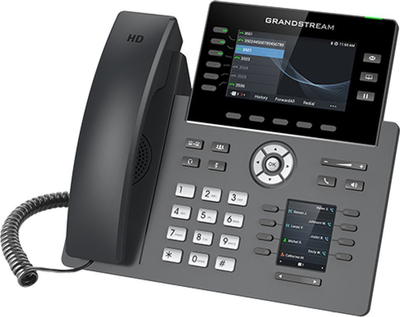 IP телефон Grandstream GRP2616, 6 линии, Dual Band безжична мрежа, Блутут, напојување преку мрежа