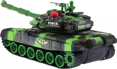 Lodër tank R/C War Tank, 2.4GHz, me dritë dhe zë, jeshil