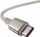Kabllo karikimi Baseus Tungsten Gold, Type C në Type C, 100W, 1m, e bardhë