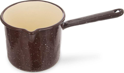 Tigan çeliku me smalt, 12 cm, tradicional, shumëngjyrësh