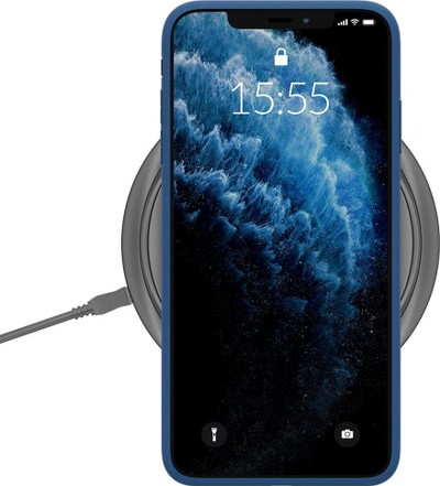 Këllëf telefoni 3MK Matt Case për iPhone 12 / 12 Pro 6.1\", mat, blu blueberry