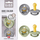 Set biberonësh BIBS Colour, nr. 2, 0-6 mujsh, Cloud dhe Sage