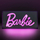 Llambë dekorative Barbie Neon LED, me USB, rozë