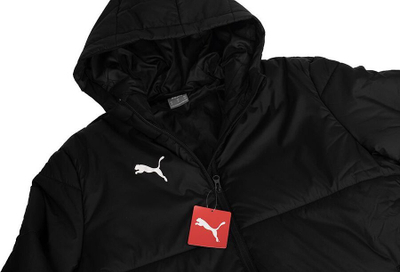 Xhup i gjatë për kalamoj Puma Bench Jr 657269 03, me kapuç, i zi