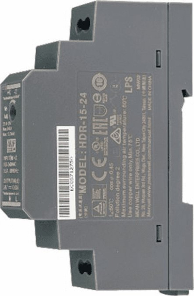 Furnizues energjie INSYS icom 10022848, 24VDC 15W, montim në shina DIN, gri