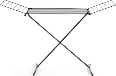 Tharëse rrobash Rayen 0332, me krahë palosës, 162 x 57.5 x 104.5 cm, e zezë
