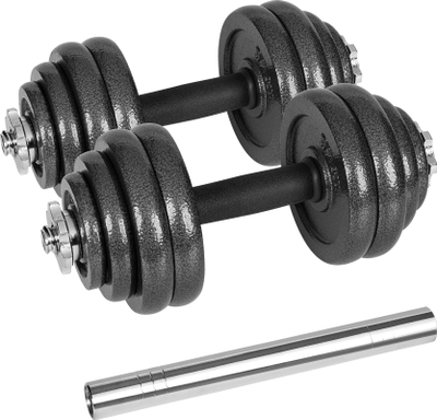 Set hantelash prej gize REBEL ACTIVE, 30kg, i rregullueshëm, me valixhe