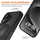Kapak telefoni Tech-Protect Magring MagSafe, për iPhone 16, unazë 360°, i zi matte