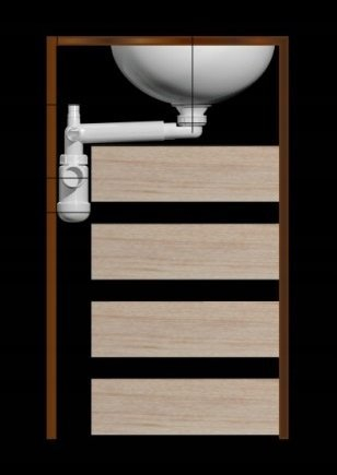 Lavaman Vidima Sevaduo 50 cm, qeramike, i bardhë