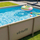 Pishinë me kornizë VirtuFit Rectangular Pool, 260 x 180 x 66 cm, me pompë filtri, bezhë