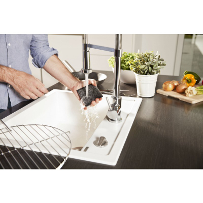 Sfungjer pastrimi Vileda Inox Glitzi Power Pad, set 2 cope, inox