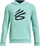 Bluzë me kapuç Under Armour Curry Splash Boys, pambuk, jeshile me të zezë